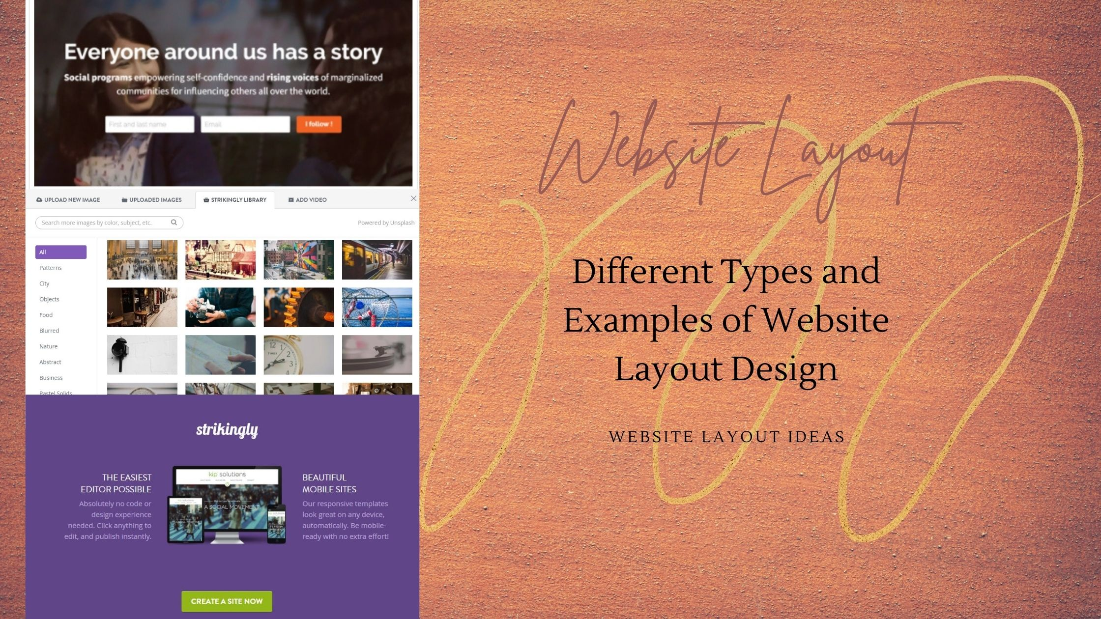 Website layout banner Website layout banner